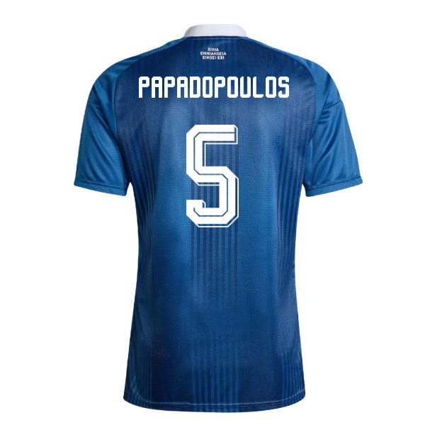 2026-2027 Greece Away Shirt (Papadopoulos 5)-SoccerKits Hub | Buy Soccer Jerseys Online